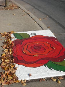 Blake Eames Claudia Michler Street art rose